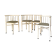 Built-in wooden chairs by Thonet