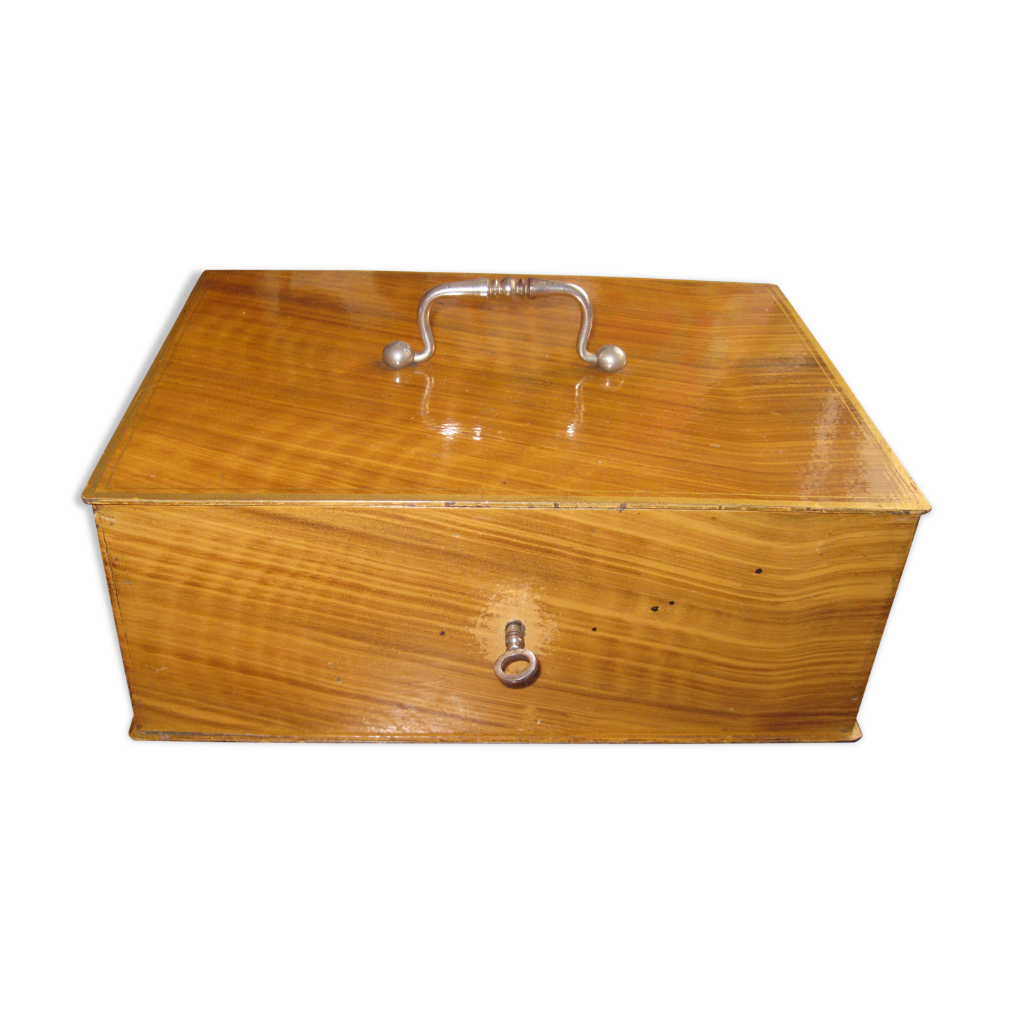 Box safe hard metal imitation wood