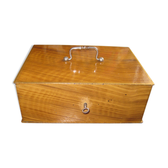 Box safe hard metal imitation wood