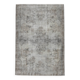 6x10 Black & Gray Oriental Style Turkish Rug, 201x301Cm
