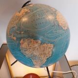 Globe terrestre en verre Taride 1974