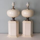 Suite of 2 table lamps from maison Le Dauphin, France 1960-1970