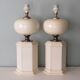 Suite of 2 table lamps from maison Le Dauphin, France 1960-1970