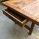 Table de ferme plateau orme massif