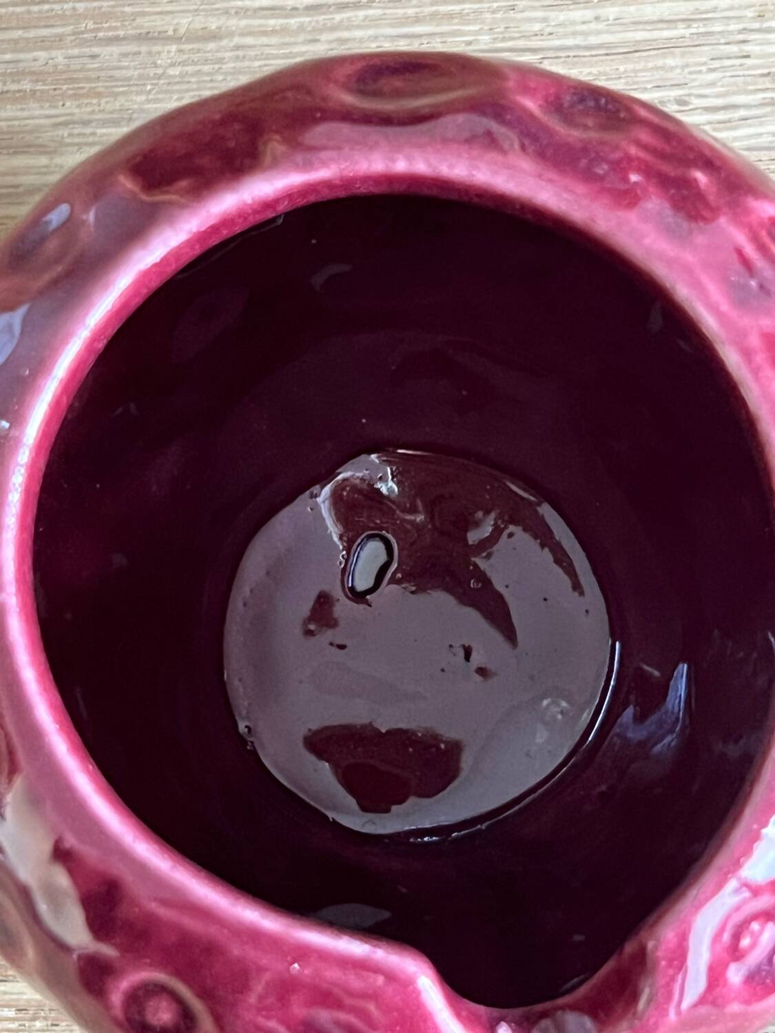 Strawberry slip jam jar