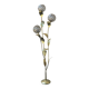 Floral floor lamp in brass and Capiz shell, 1970