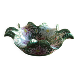 Polylobed earthenware salad bowl