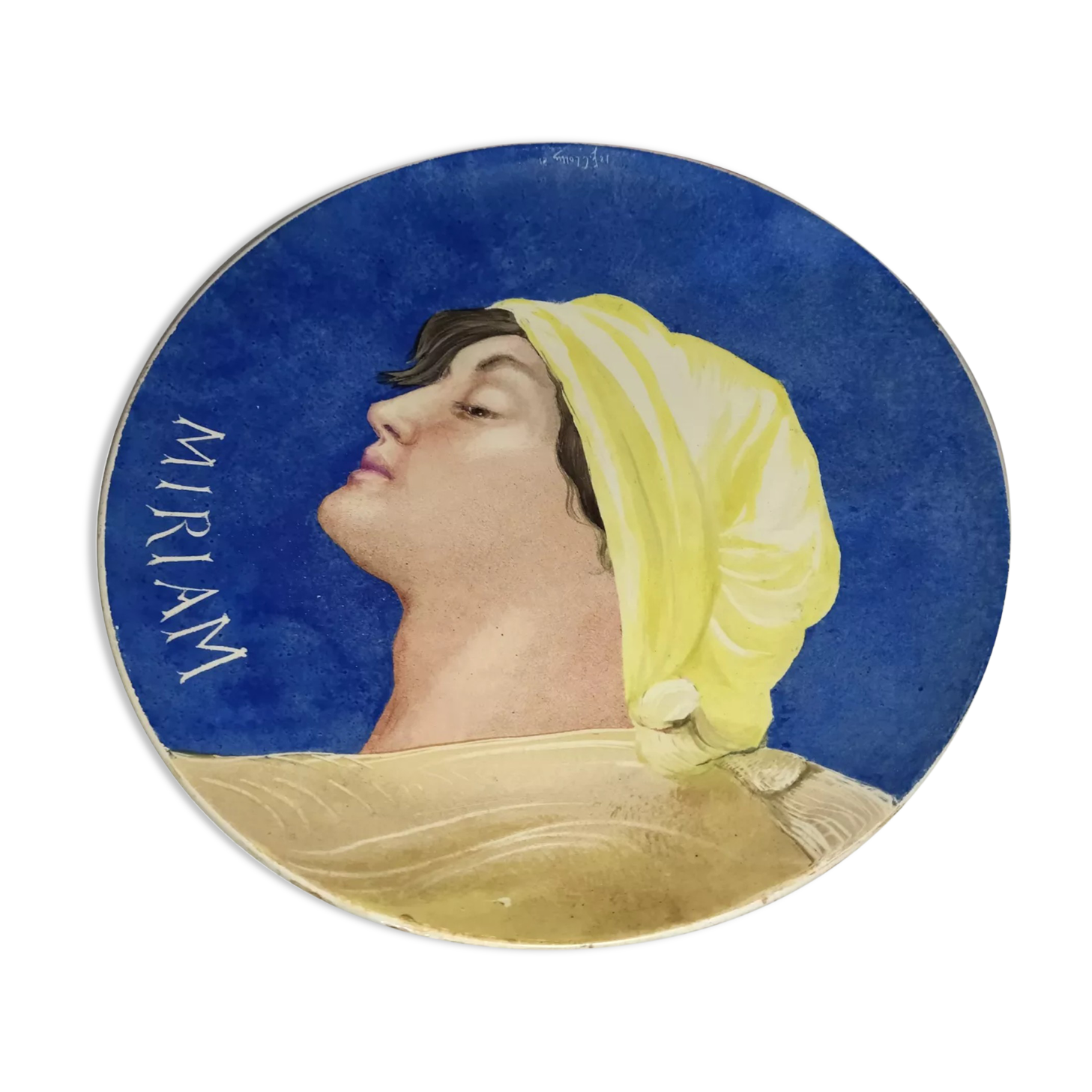 Montereau nineteenth earthenware dish