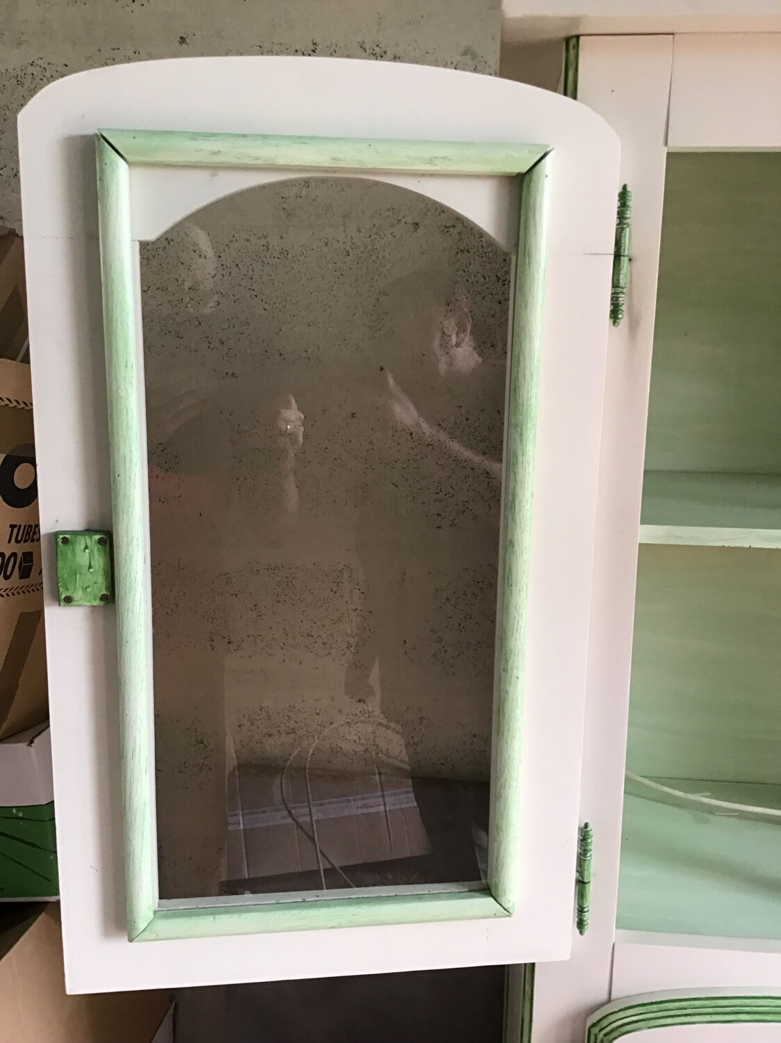 Solid oak cerusee showcase