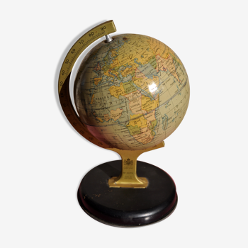 Globe vintage métal