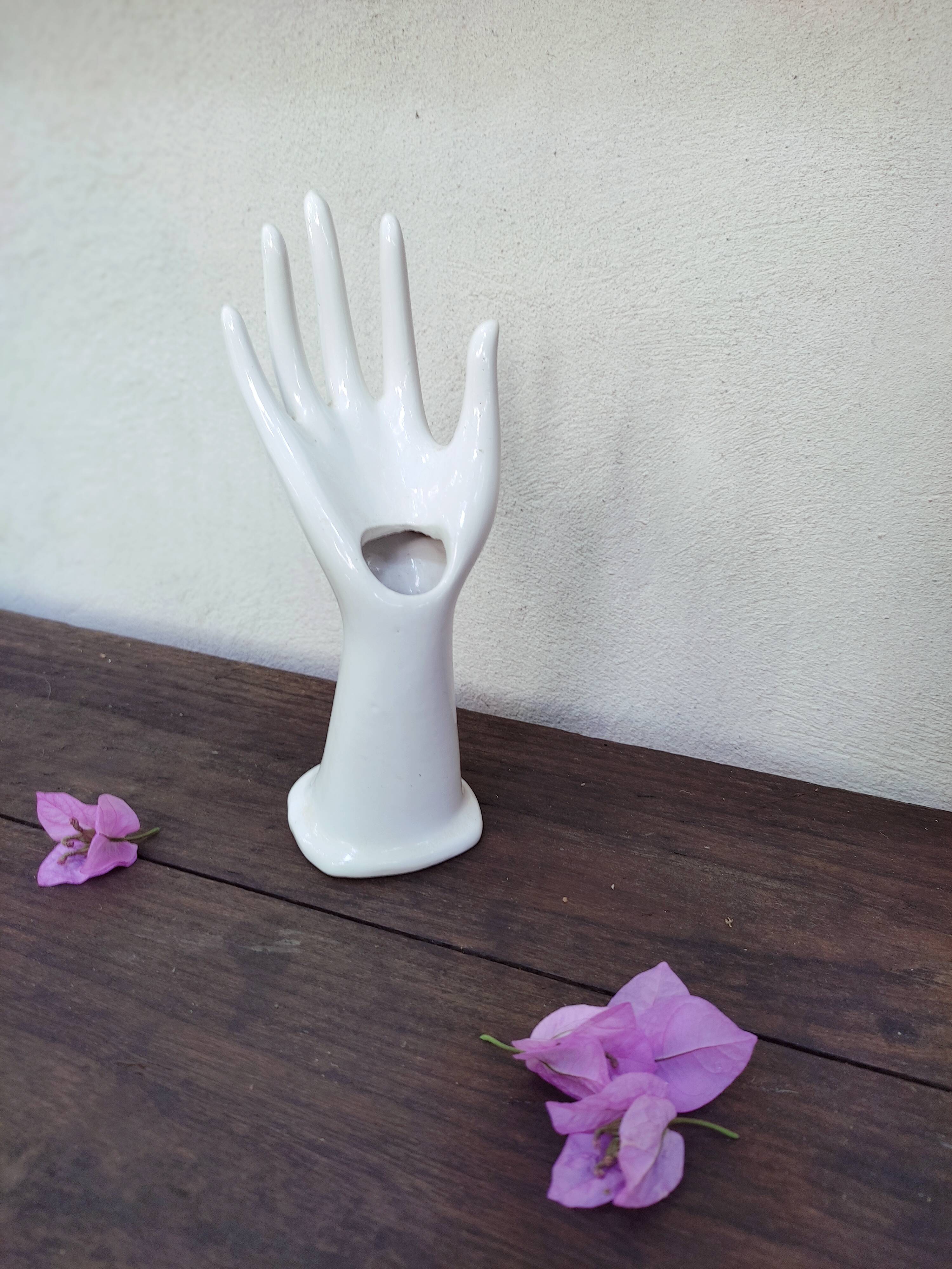 Hand soliflore in earthenware