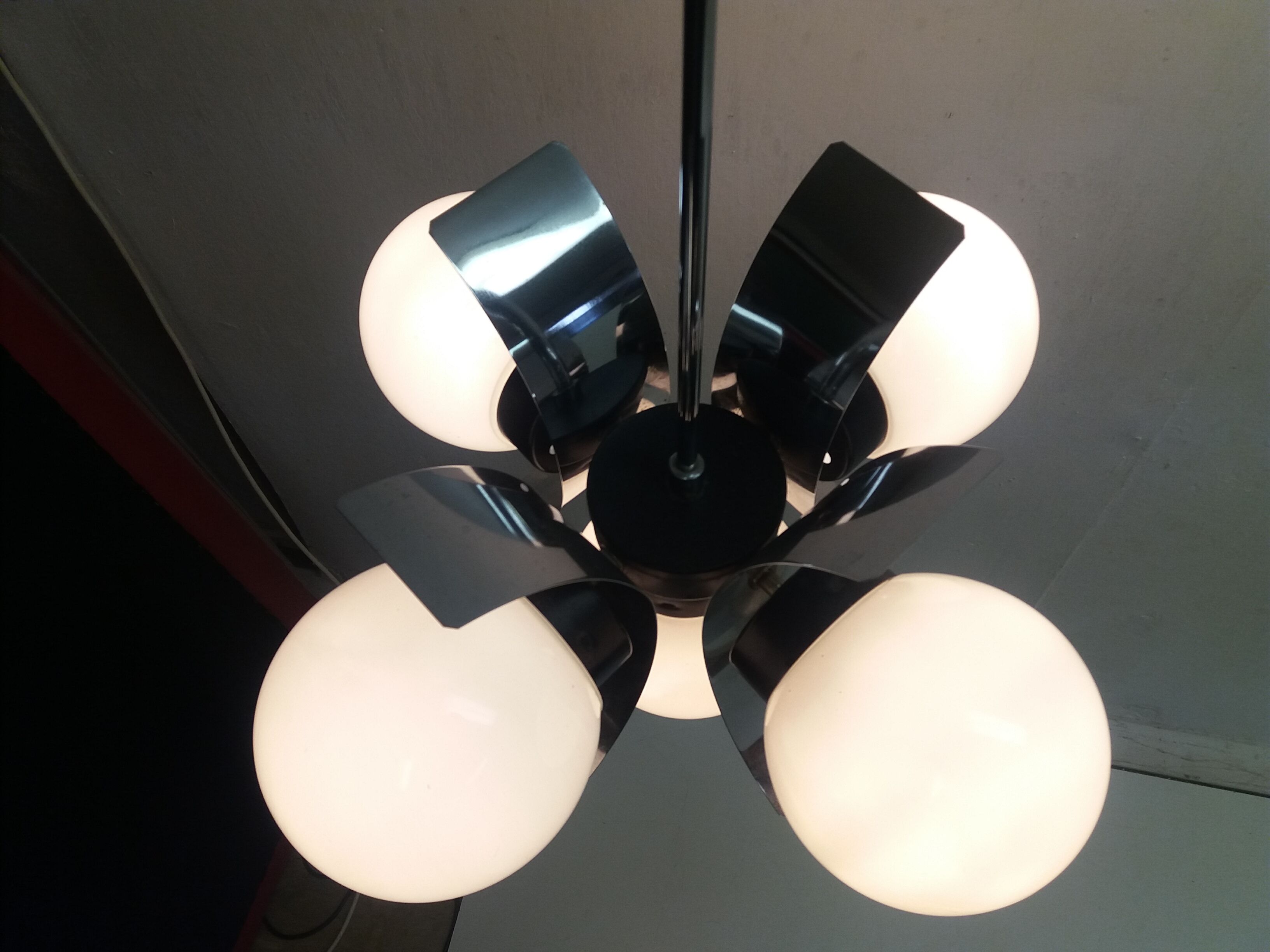 Mid-century chandelier/Napako, Czechoslovakia.