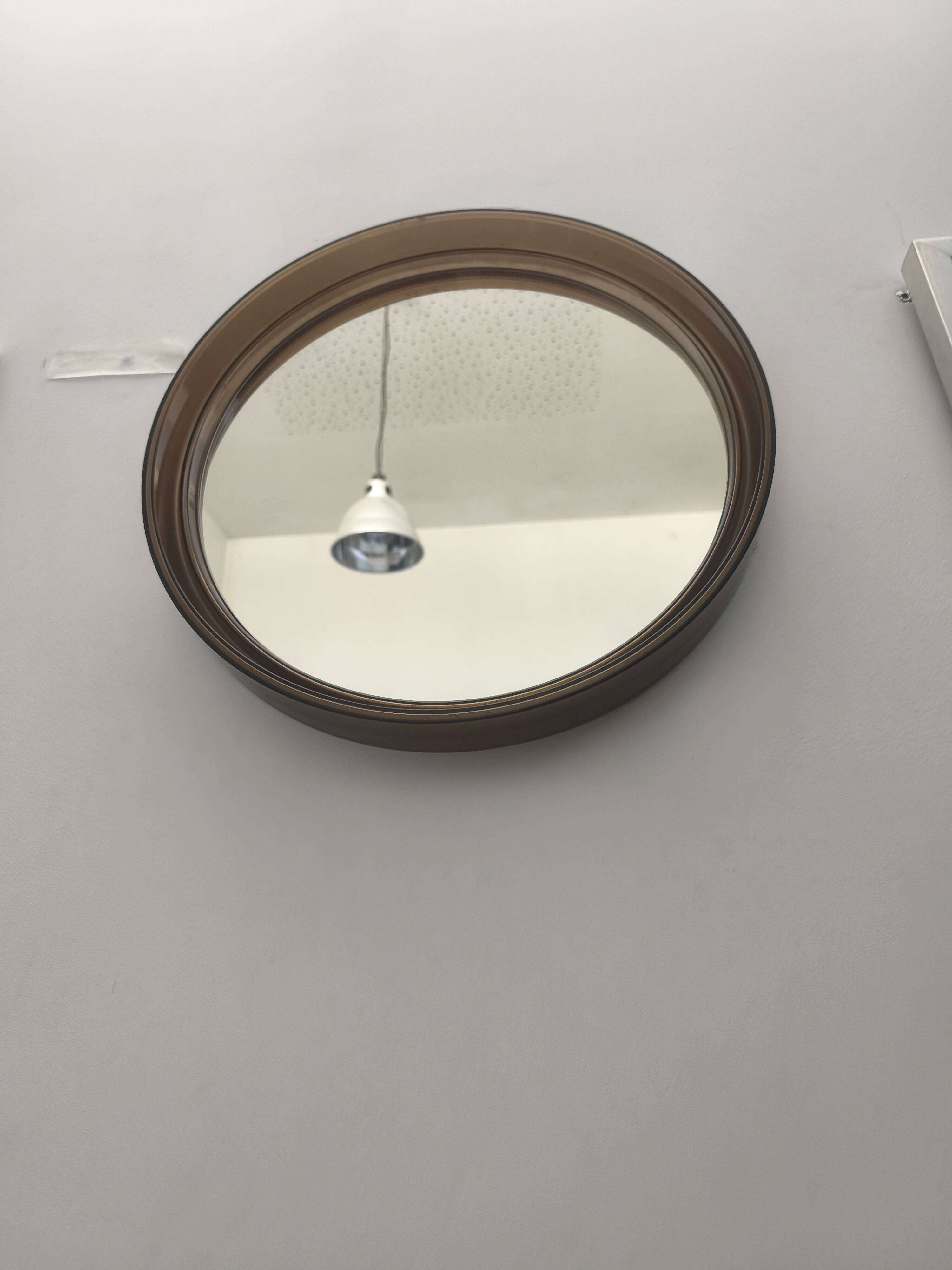 Miroir Plexiglas fumé par Gilac 1970s
