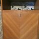 Secrétaire armoire bois en chevrons