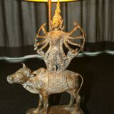 Bronze Shiva lamp.