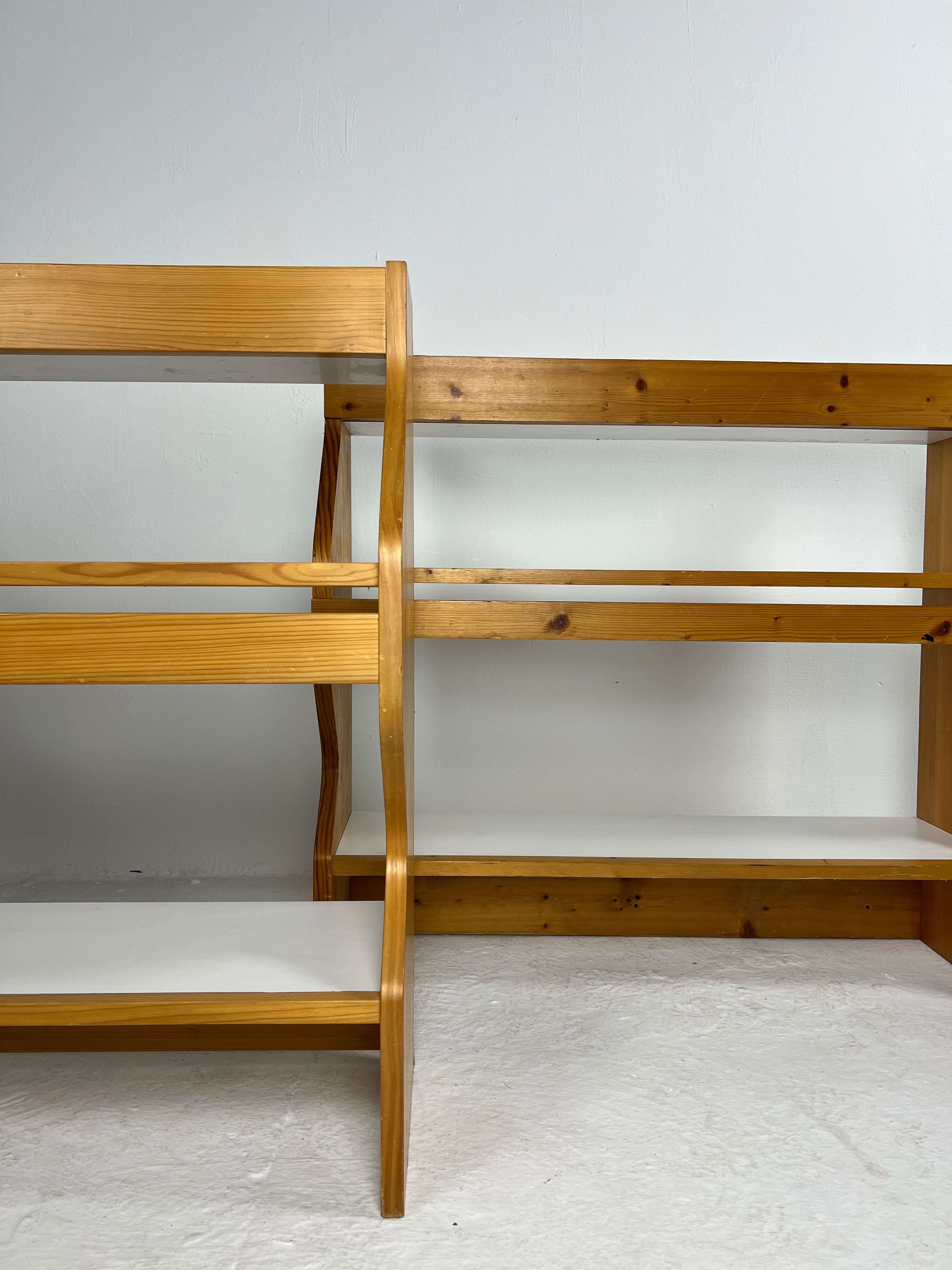 Duo of shelves by Charlotte Perriand