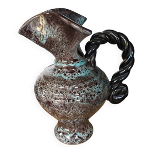 Pichet Vallauris mouchetée - turquoise