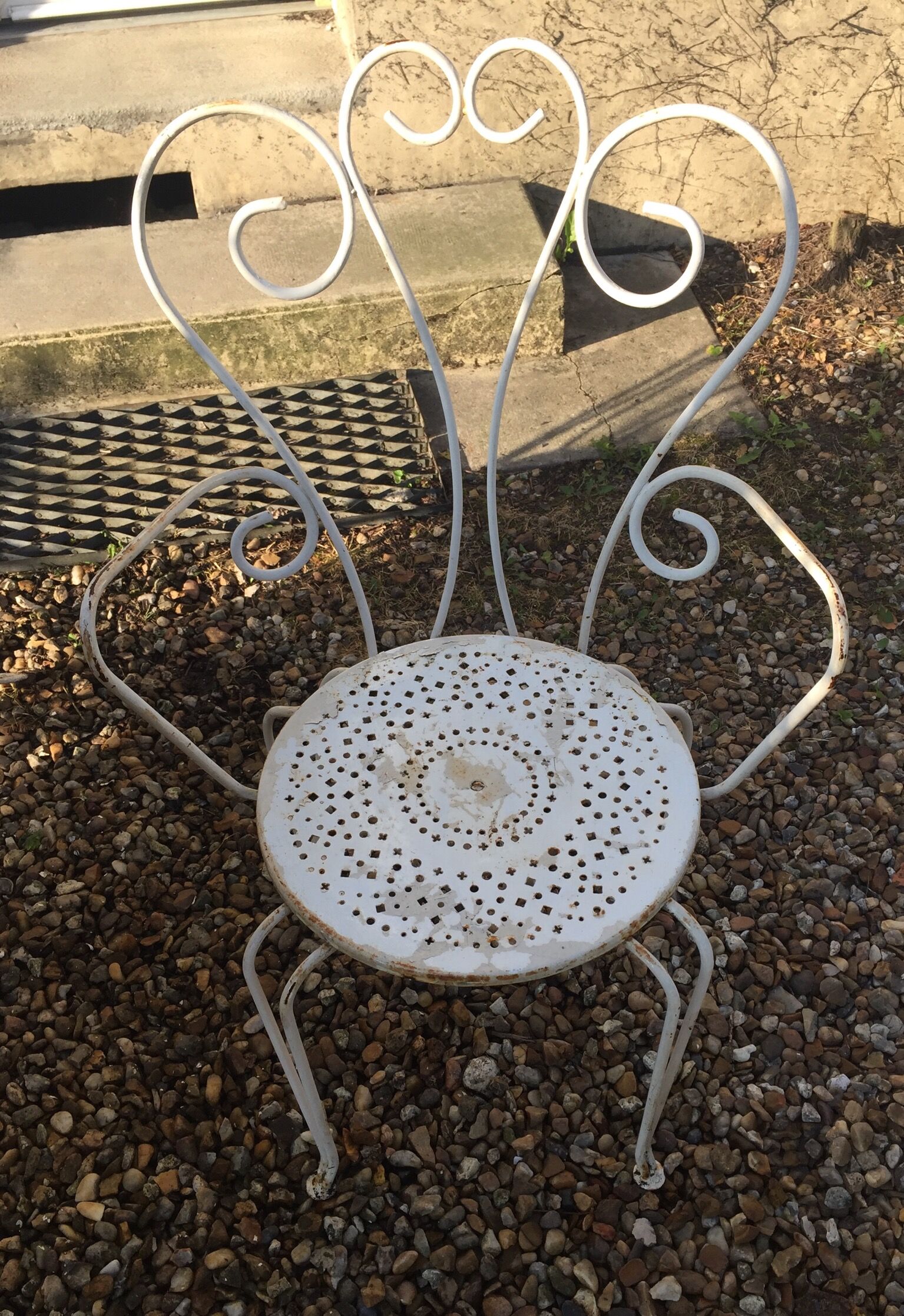 Garden furniture in wrought iron