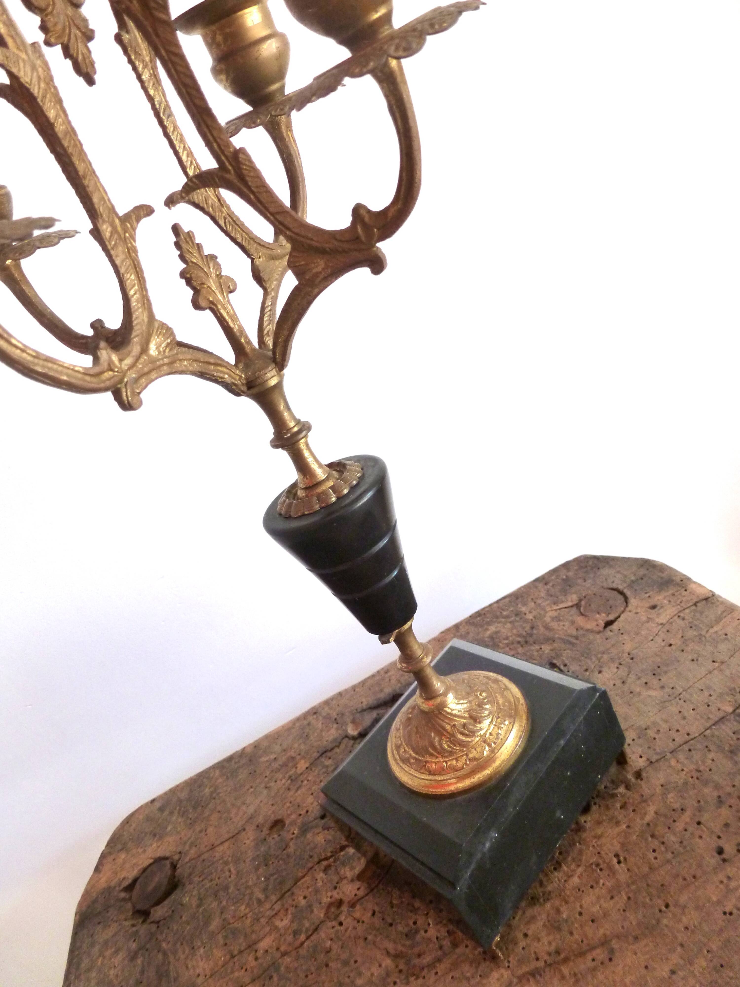 Napoleon III candelabra, Napoleon III candlestick, Victorian candle holder.