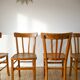 Set of 4 bentwood bistro chairs signed luterma 1950