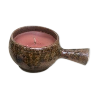 Ceramic skillet candle