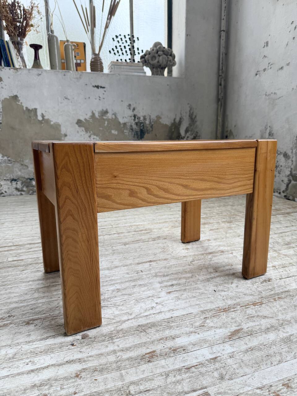 Solid elm bedside table Maison Regain