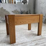 Solid elm bedside table Maison Regain