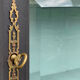 Armoire parisienne vitrée noire et vert grisé 150cm