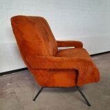 2-seater sofa 60s/70s in soft wool
