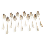 Christofle - Set of 11 Fidélio baguette table spoons in silver-plated metal
