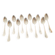 Christofle - Set of 11 Fidelio baguette pattern silver-plated table spoons