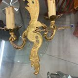 Paire d'applique murale en bronze
