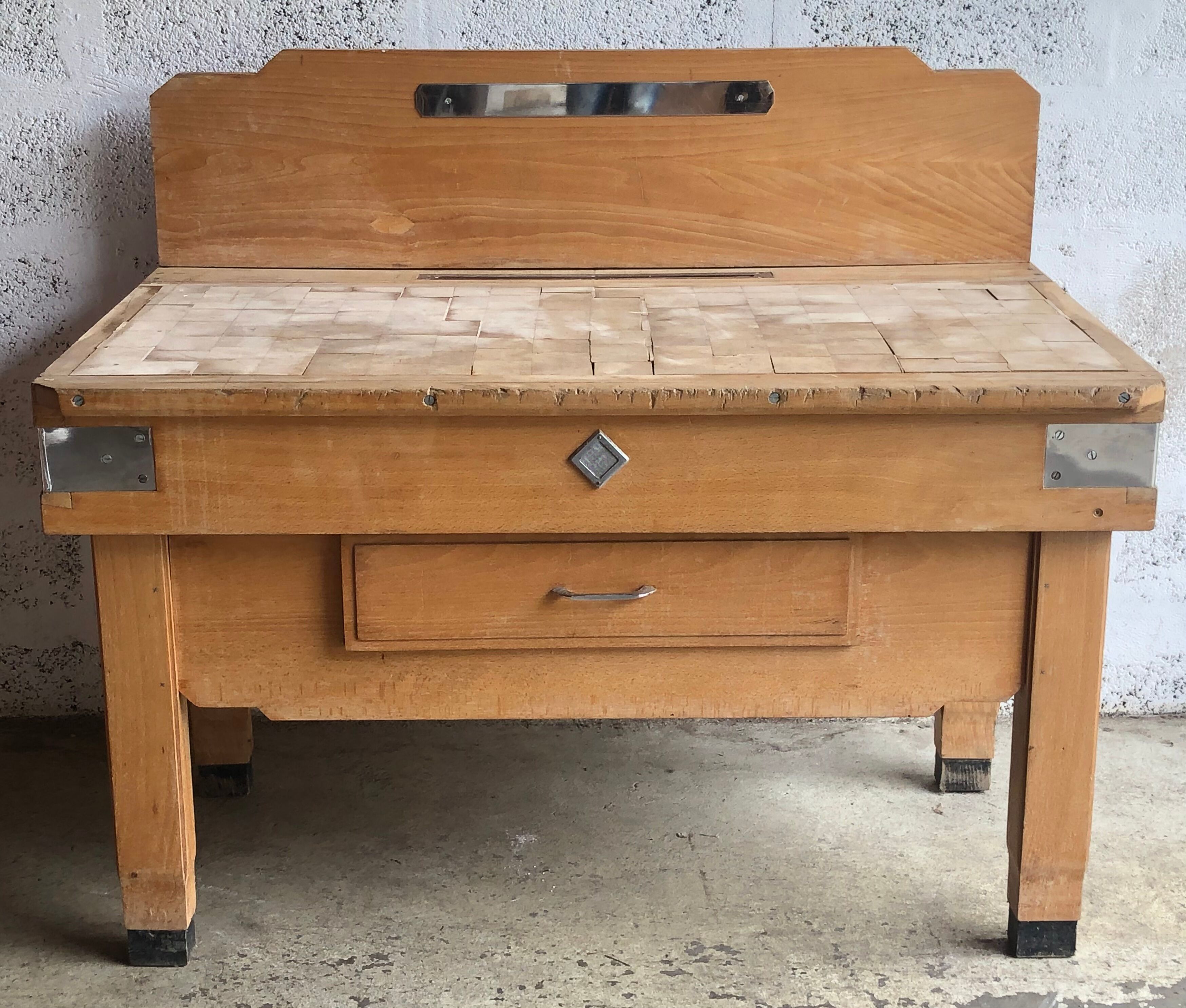 Butcher's bill 1950 art deco furniture craft butcher deco indus.