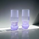 6 Alexandrite Longdrink Glasses Space Age 1970s