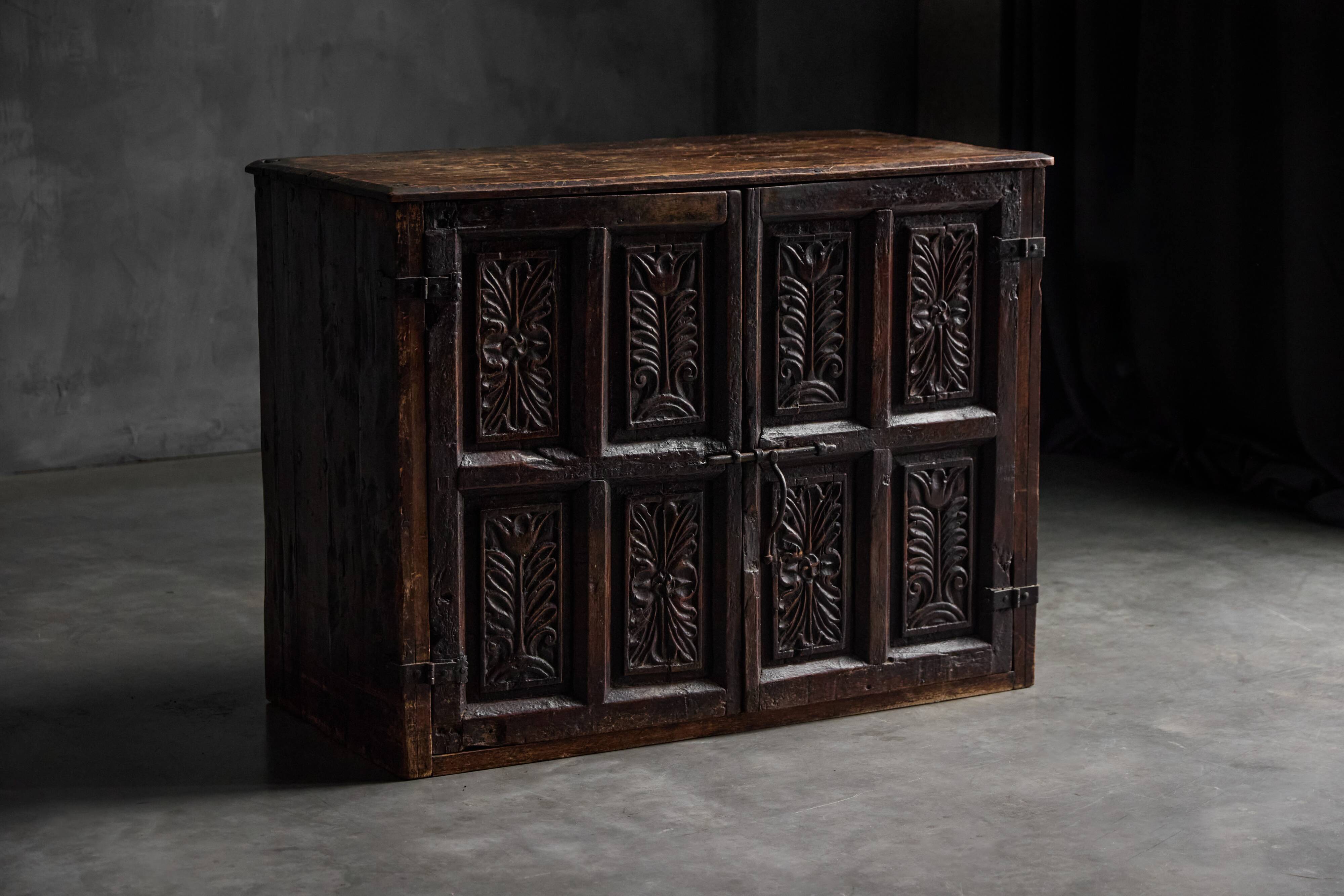 Antique Carved Cupboard, France, 18th Century