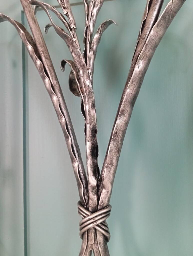 Artistic wrought iron screen