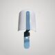 Arlus paire d'appliques métal perspex blanc vintage wall light 1960