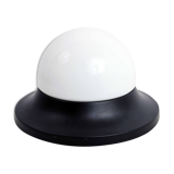 Wall lamp or ceiling lamp in metal and glass