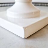 Large vintage white earthenware Medici vase