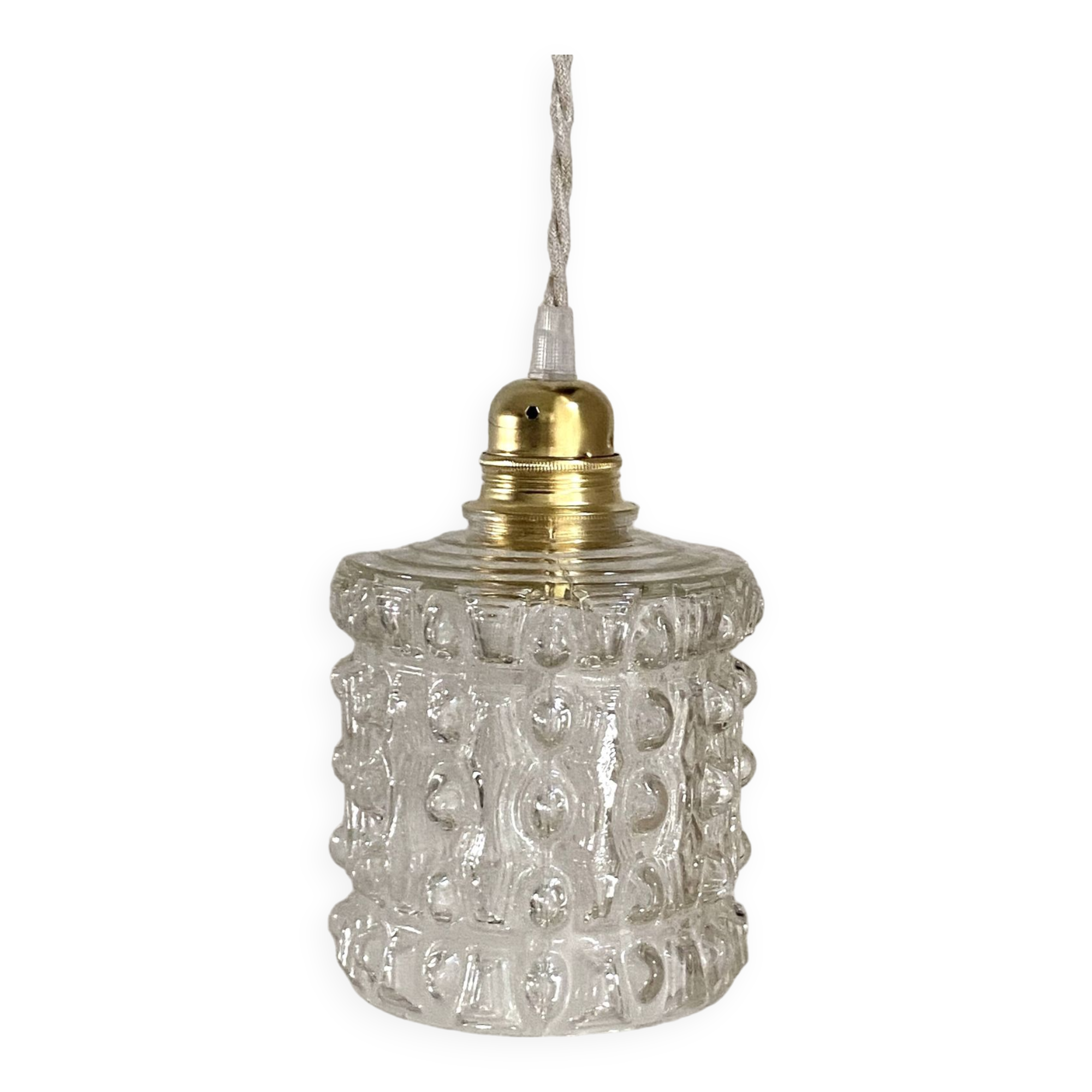 Suspension verre années 70