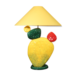 Lampe cactus en céramique