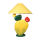 Ceramic cactus lamp by François Chatain, France 1990s
