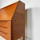 1960s Vintage Danish teak secretary by Kai Kristiansen for HNJ Møbler