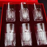 6 large glasses Cups Chopes Harcourt Crystal Baccarat - H 14,2cm