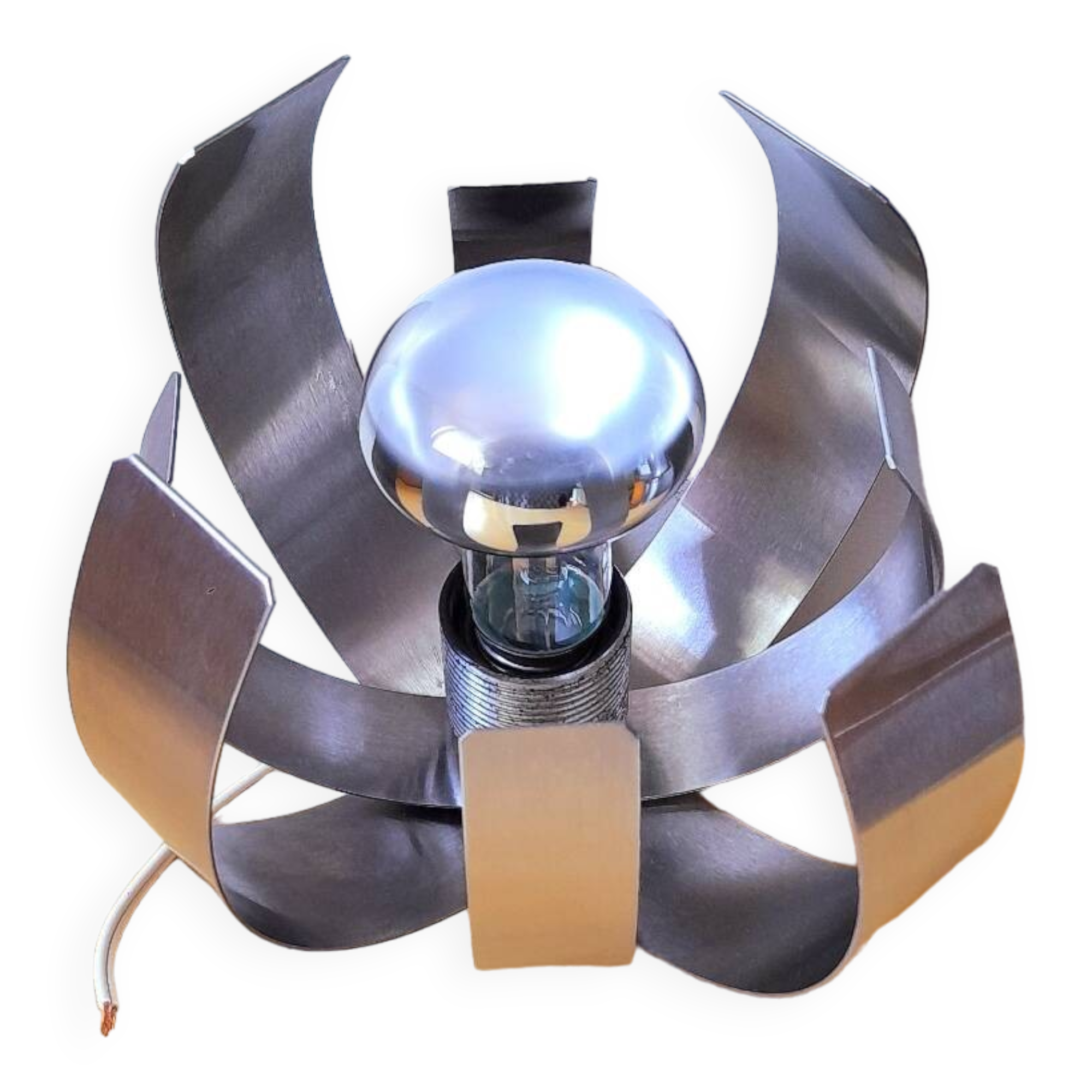 Applique fleur de lumière, Oxar J.Trocmé 70s