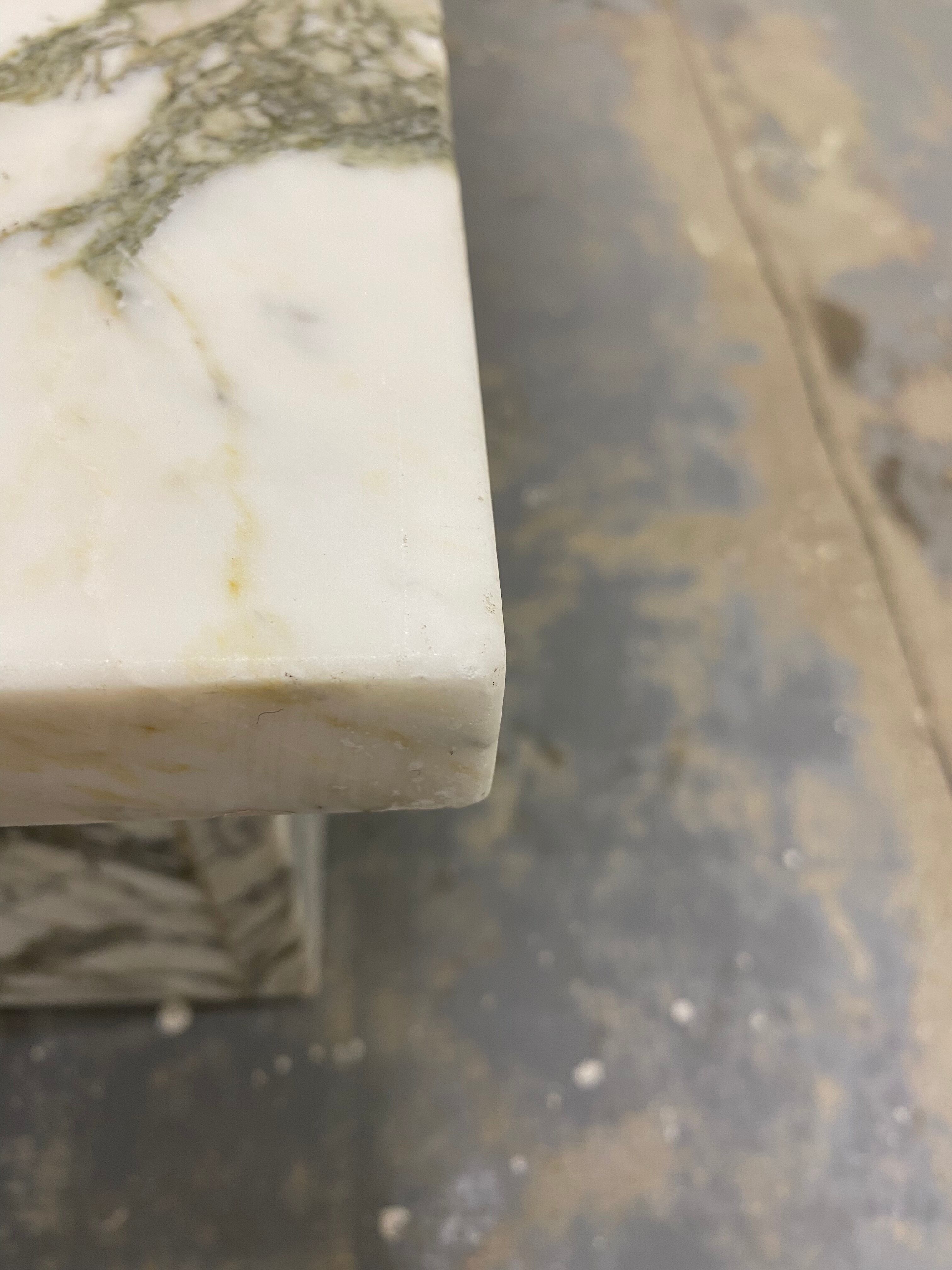 Marble coffee table Arabescato 70s