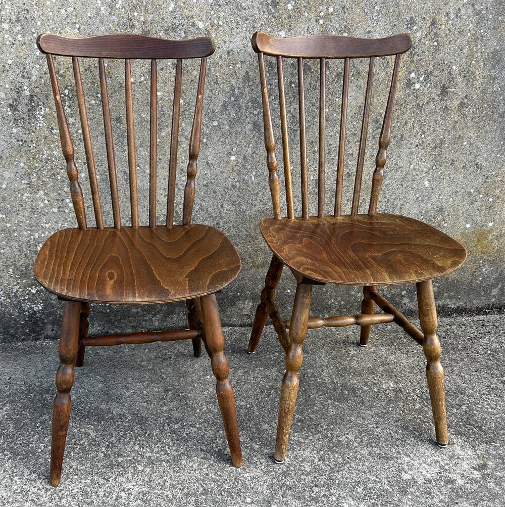 Paire de chaises Baumann, Tacoma, vintage, années 60