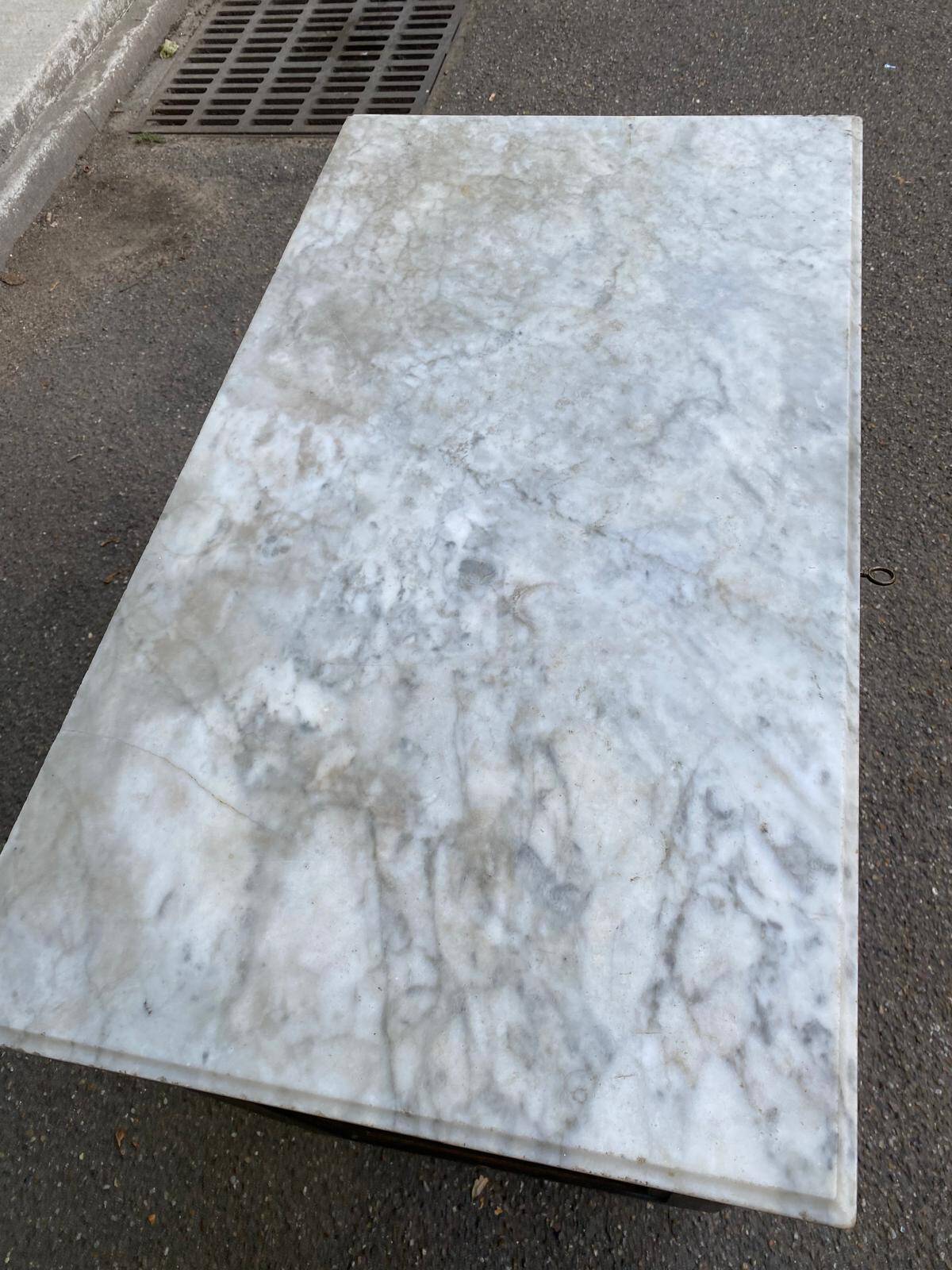 19th century Louis XVI mahogany and marble commode