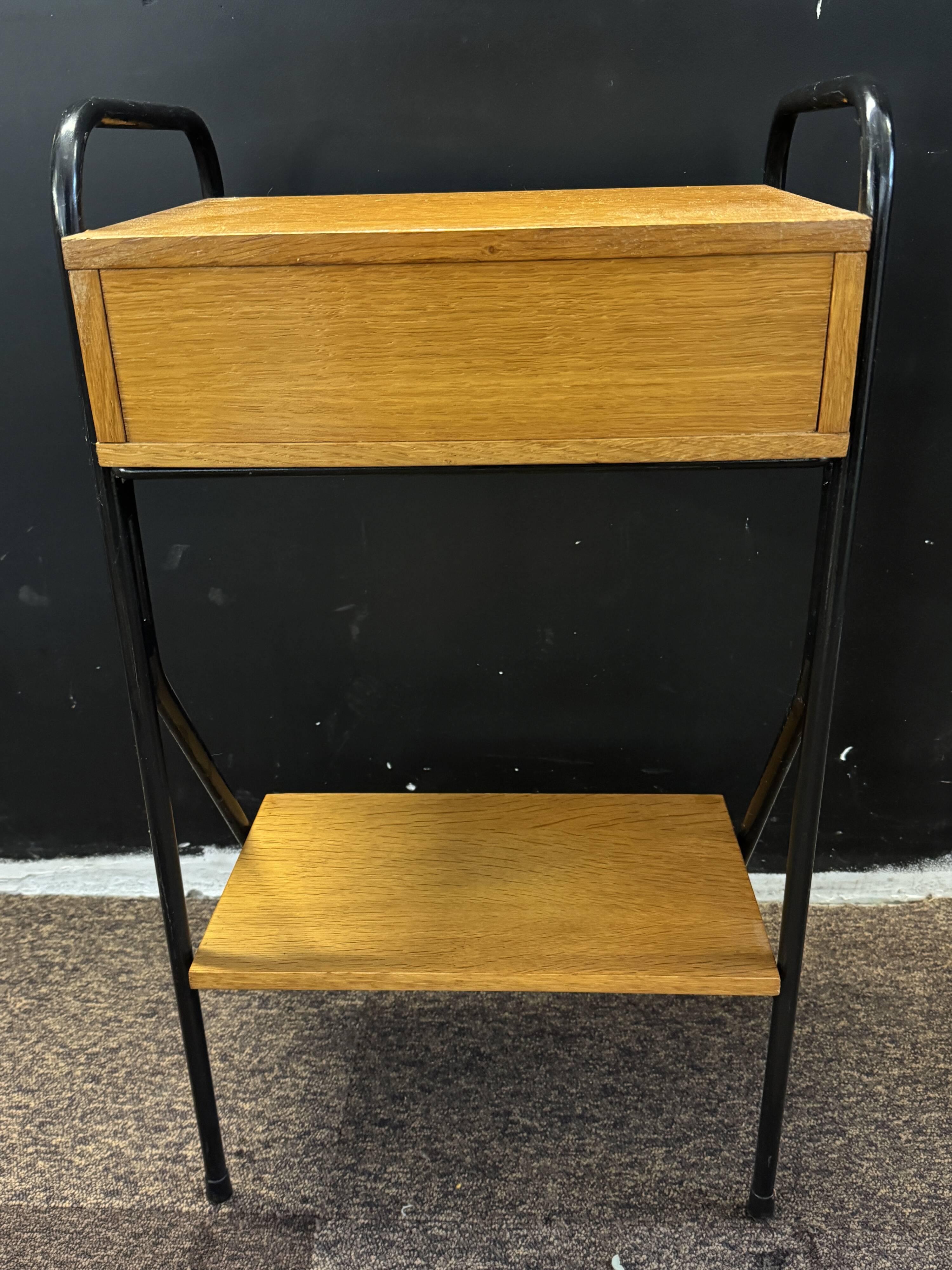 Vintage bedside table by Jacques Hitier – 1950s