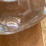 Solid crystal vase soliflore signed DAUM